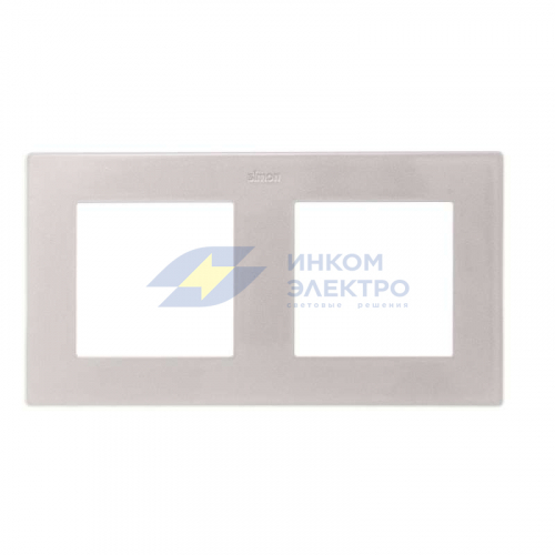 Рамка 2-м Simon24 алюм. 2400620-033 Рамка 2-м Simon24 алюм. 2400620-033
