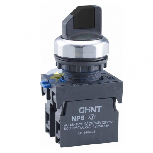 Переключатель без подсветки NP8-11X/312 3 полож. с фиксацией черн. 1НО+1НЗ IP65 (R) CHINT 667137 Переключатель без подсветки NP8-11X/312 3 полож. с фиксацией черн. 1НО+1НЗ IP65 (R) CHINT 667137