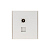 Розетка компьютерная + телевизионная СП STRONG MIELE RJ45 кат.6 + TV жемчуж. Kranz KR-78-0722-4