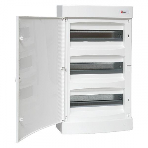Щит распределительный навесной Unix 3х12мод. IP41 бел. дверь PROxima EKF ux-3x12-nw фото 7