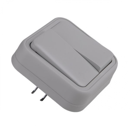 Выключатель проходной 2-кл. СП Бронто 10А IP55 автоматические клеммы сер. EKF BT2-SWG-21 фото 9 Выключатель проходной 2-кл. СП Бронто 10А IP55 автоматические клеммы сер. EKF BT2-SWG-21 фото 9