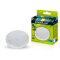 Лампа светодиодная LED-GX53-9W-GX53-4K 9Вт 4500К бел. GX53 180-240В Ergolux 13515