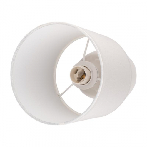 Светильник настольный JH2-02-wh E14 IP20 130х130х255мм керамика; ткань; PVC-пластик бел. JazzWay 5062313 фото 4