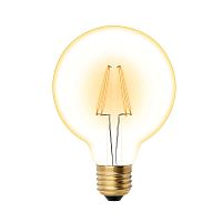Лампа светодиодная LED-G95-6W/GOLDEN/E27 GLV21GO Vintage форма "шар" зол. колба упак. картон Uniel UL-00002359