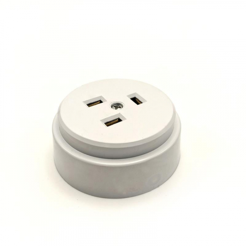 Разъем РШ-ВШ ОП 32А 250В 2P+PE кругл. бел. TOKOV ELECTRIC TKL-OVOP-2P+PE-C01 фото 2 Разъем РШ-ВШ ОП 32А 250В 2P+PE кругл. бел. TOKOV ELECTRIC TKL-OVOP-2P+PE-C01 фото 2