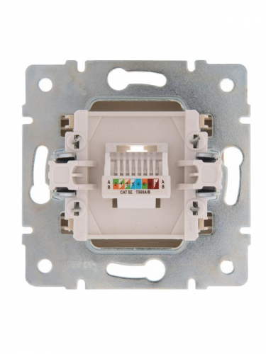 Розетка компьютерная 1-м СП Karina RJ45 механизм крем. LEZARD 707-0388-139 фото 3 Розетка компьютерная 1-м СП Karina RJ45 механизм крем. LEZARD 707-0388-139 фото 3