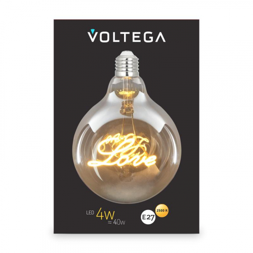Лампа светодиодная Loft Led G125 4Вт 2500К E27 Voltega 8550 фото 6 Лампа светодиодная Loft Led G125 4Вт 2500К E27 Voltega 8550 фото 6