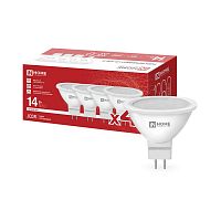 Лампа светодиодная LED-JCDR-VC 4PACK 14Вт 4000К GU5.3 1260лм 230В (уп.4шт) IN HOME 4690612063157