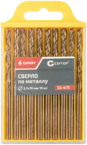 Сверло по металлу ЭКСПЕРТ/EXPERT 3.7х70мм (уп.10шт) Cutop 53-475 фото 3