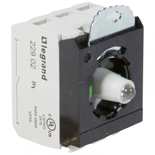 Блок контактов 3п 12-24В +2хНО адаптер с инд. под винт красн. Osmoz Leg 023007 Блок контактов 3п 12-24В +2хНО адаптер с инд. под винт красн. Osmoz Leg 023007