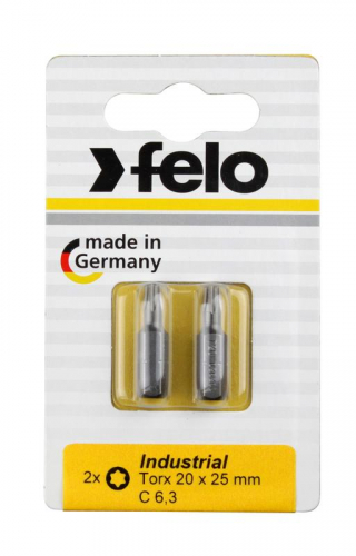 Бита Torx 27х25 Industrial (блист.2шт) FELO 02627036 Бита Torx 27х25 Industrial (блист.2шт) FELO 02627036