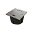 Лючок MultiDesk MDK21 с розеткой 2P+E 16А 250В IP44 с монтажной коробкой для стены фальшпола стола античная латунь SE MDK21102BA