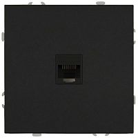 Розетка информационная 1-м СП Galaxy RJ45 16А IP20 250В антрацит Эра Б0070743