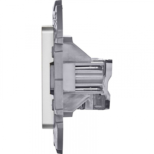 Розетка компьютерная СП Inspiria RJ45 кат.5E UTP IP20 алюм. IEK 673827 фото 6