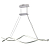Люстра светодиодная LCL-1041 White2 управляемая LED 55Вт Camelion 15227