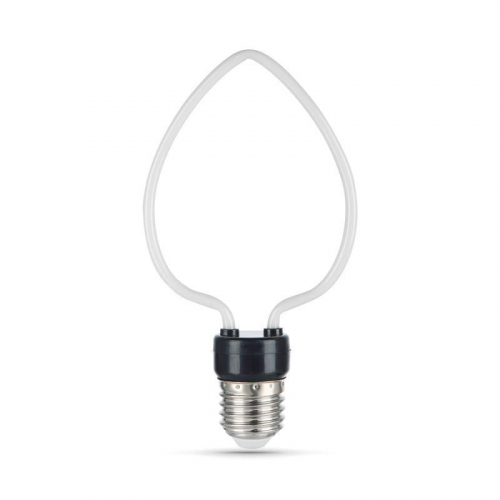 Лампа светодиодная филаментная Filament Artline 4Вт Heart матов. 2700К тепл. бел. Е27 330лм milky GAUSS 1003802104 фото 2