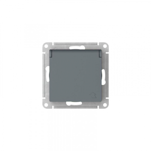 Розетка AtlasDesign 16А IP20 с заземл. защ. шторки с крышкой быстрозажим. клем. механизм грифель SE ATN000746S фото 6 Розетка AtlasDesign 16А IP20 с заземл. защ. шторки с крышкой быстрозажим. клем. механизм грифель SE ATN000746S фото 6