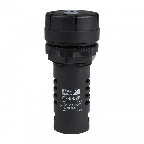 Зуммер с пульсирующим сигналом OptiSignal Compact D22 С7-B-B2F черн. 24В AC/DC КЭАЗ 362179
