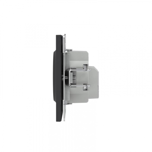 Розетка силовая KANT 2P+E без шторки черн. уголь DKC 7012033 фото 4 Розетка силовая KANT 2P+E без шторки черн. уголь DKC 7012033 фото 4