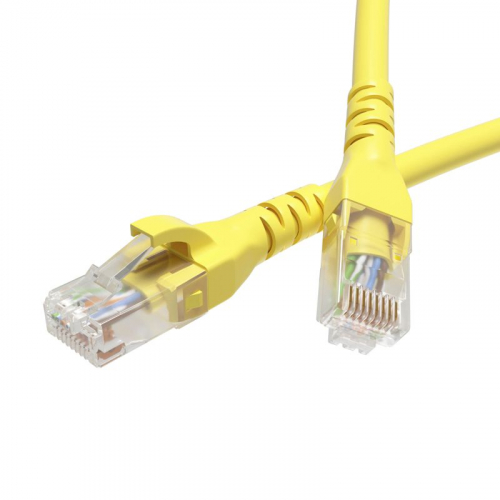 Патч-корд кат.5E U/UTP неэкранир. 4х2 LSZH 0.5м желт. DKC RN5EUU4505YL