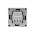 Розетка силовая KANT 2P+E без шторки черн. уголь DKC 7012033