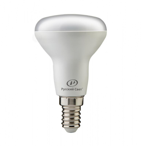 Лампа светодиодная RS LED R50 E14 7W 220-240V 7Вт рефлектор матовая 4000К нейтр. бел. E14 560лм 220-240В Ra90 Русский Свет 15010645078