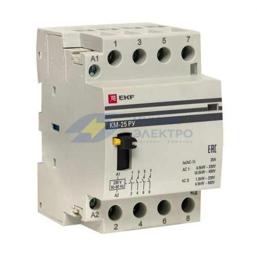 Контактор модульный КМ РУ 40А 4NO (3 мод.) PROxima EKF km-3m-40-40 Контактор модульный КМ РУ 40А 4NO (3 мод.) PROxima EKF km-3m-40-40