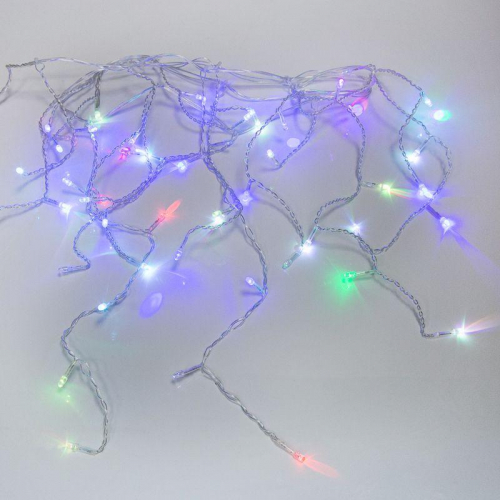 Гирлянда светодиодная "Айсикл" (бахрома) 1.8х0.5м 48LED RGB 4.1Вт 230В IP20 провод прозр. Neon-Night 255-009 фото 9 Гирлянда светодиодная "Айсикл" (бахрома) 1.8х0.5м 48LED RGB 4.1Вт 230В IP20 провод прозр. Neon-Night 255-009 фото 9