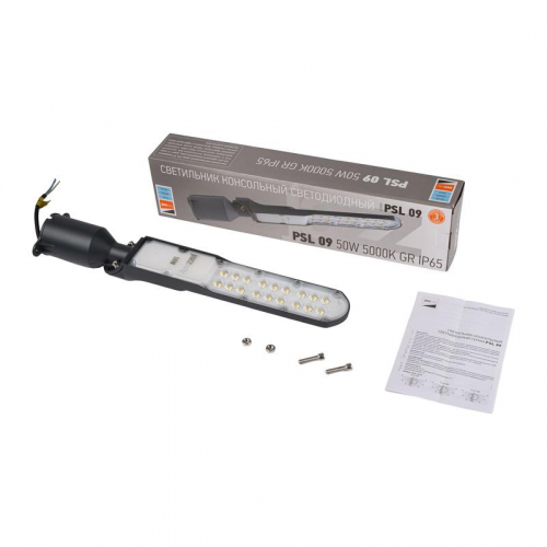 Светильник уличный консольный PSL 09 50Вт 5000К IP65 GR ДКУ JazzWay 5066113 фото 7