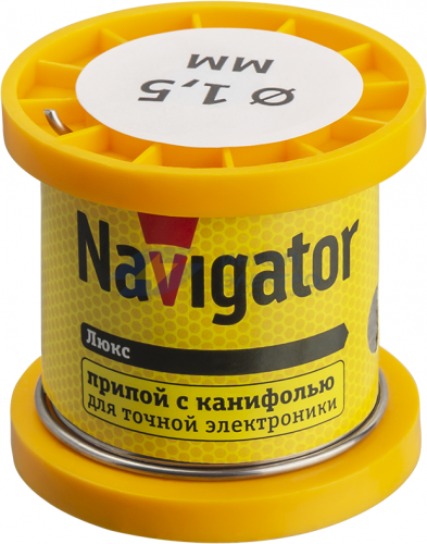 Припой 93 083 NEM-Pos02-61K-1.5-K100 (ПОС-61; катушка; 1.5мм; 100 г) Navigator 93083