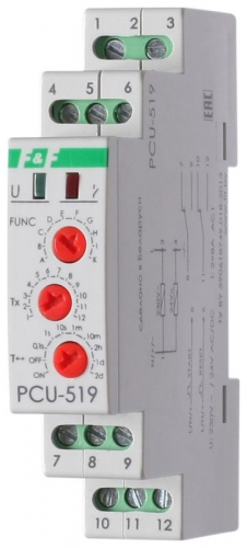 Реле времени PCS-519 2х8А 230В AC-24В AC/DC 2п IP20 многофункц. с вход. START/RESET монтаж на DIN-рейке F&F EA02.001.023 Реле времени PCS-519 2х8А 230В AC-24В AC/DC 2п IP20 многофункц. с вход. START/RESET монтаж на DIN-рейке F&F EA02.001.023
