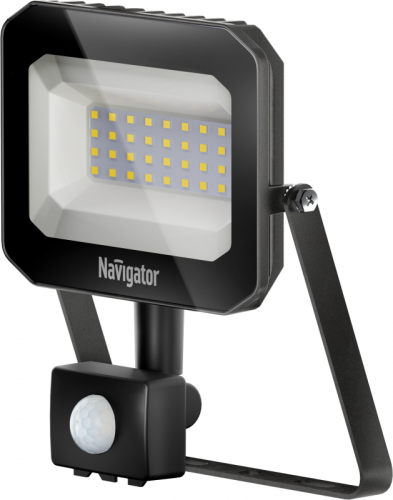 Прожектор светодиодный 95 428 NFL-05-30-4K-BL-SNR-LED 30Вт 4000К IP65 3000лм черн. с ИК датчиком движения Navigator 95428 Прожектор светодиодный 95 428 NFL-05-30-4K-BL-SNR-LED 30Вт 4000К IP65 3000лм черн. с ИК датчиком движения Navigator 95428