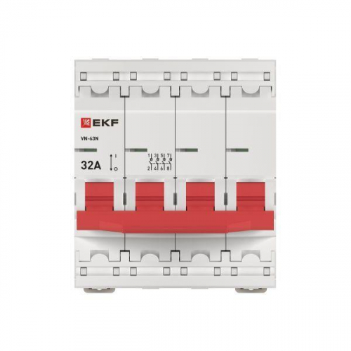 Выключатель нагрузки 4п 32А ВН-63N PROxima EKF S63432 фото 4 Выключатель нагрузки 4п 32А ВН-63N PROxima EKF S63432 фото 4