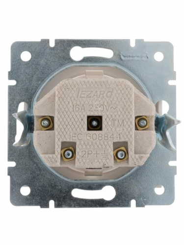 Розетка 1-м Rain защ. шторки керамика механизм бел. LEZARD 703-0288-124 фото 2 Розетка 1-м Rain защ. шторки керамика механизм бел. LEZARD 703-0288-124 фото 2