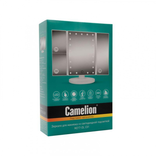 Зеркало M145-SL C01 с LED подсветкой 1x дневной свет 5Вт 4хLR6 бел. Camelion 14006 фото 6 Зеркало M145-SL C01 с LED подсветкой 1x дневной свет 5Вт 4хLR6 бел. Camelion 14006 фото 6