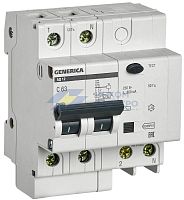 Выключатель автоматический дифференциального тока 2п 63А 300мА АД12 GENERICA IEK MAD15-2-063-C-300