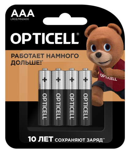 Элемент питания алкалиновый AAA/LR03 (блист. 4шт) Basic Opticell 5051002/6051002 Элемент питания алкалиновый AAA/LR03 (блист. 4шт) Basic Opticell 5051002/6051002