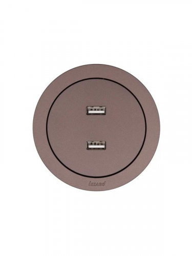 Розетка 2-м СП OSEN USB разъем механизм шоколад LEZARD 743-7388-192 фото 4 Розетка 2-м СП OSEN USB разъем механизм шоколад LEZARD 743-7388-192 фото 4