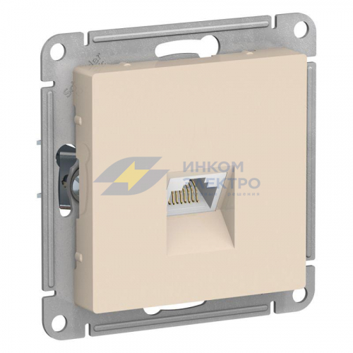 Механизм розетки компьютерной AtlasDesign RJ45 кат. 6А беж. SchE ATN000286
