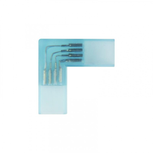 Соединитель UTC-K-24/B67-RGB CLEAR 005 POLYBAG контактный L-обр. для Led лент 220В 5050 RGB 4 контакта прозр. (уп.5шт) Uniel 10823
