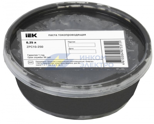 Паста токопроводящая 0.25л IEK ZPC10-250