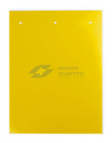 Табличка полужесткая установка в держатель для маркировки мод. оборудования ПВХ-0.5 желт. DKC TAS1715Y
