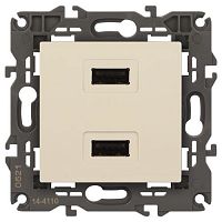 Устройство зарядное USB 14-4110-02 5В-2100мА Elegance сл. кость ЭРА Б0034359