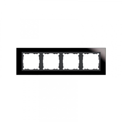 Рамка 4-м Simon82 Nature черн./графит стекло Simon 82847-32 Рамка 4-м Simon82 Nature черн./графит стекло Simon 82847-32