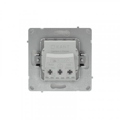 Розетка силовая KANT 2P+E защ. шторки бел. магнолия DKC 7000003 фото 3