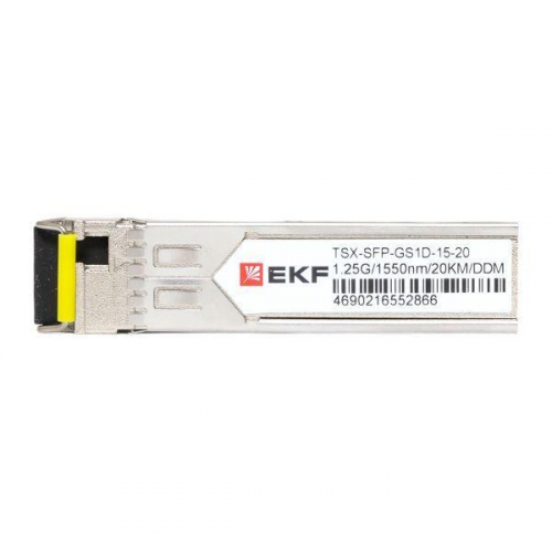 Модуль SFP 1.25Гб одинарное одномодовое оптоволокно 1550нм дальность 20км TSX EKF TSX-SFP-GS1D-15-20 фото 2