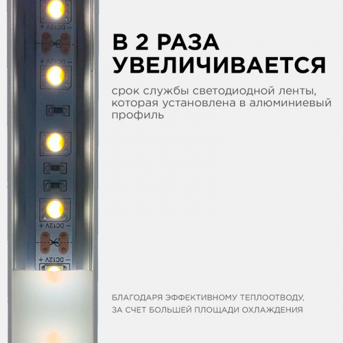 Профиль для светодиодной ленты анод угловой с шир. рас накладной сер. 16х16мм 2м алюм. Apeyron 08-04 фото 4 Профиль для светодиодной ленты анод угловой с шир. рас накладной сер. 16х16мм 2м алюм. Apeyron 08-04 фото 4