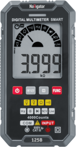 Мультиметр 95 769 NMT-Mm-125B True RMS Smart Navigator 95769 фото 2