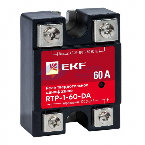Реле твердотельное однофазное RTP-60-DA PROxima EKF rtp-1-60-da