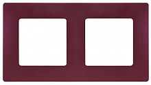 Рамка 2-м СП Etika IP20 сливовый IEK 672562